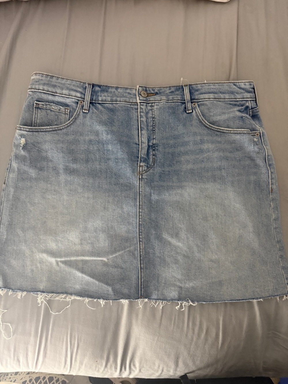 Old Navy Light Blue Denim Mini Skirt